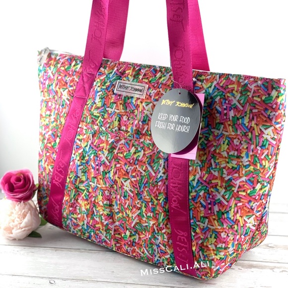 Betsey Johnson Sprinkles Cooler Tote Bag - Picture 2 of 10